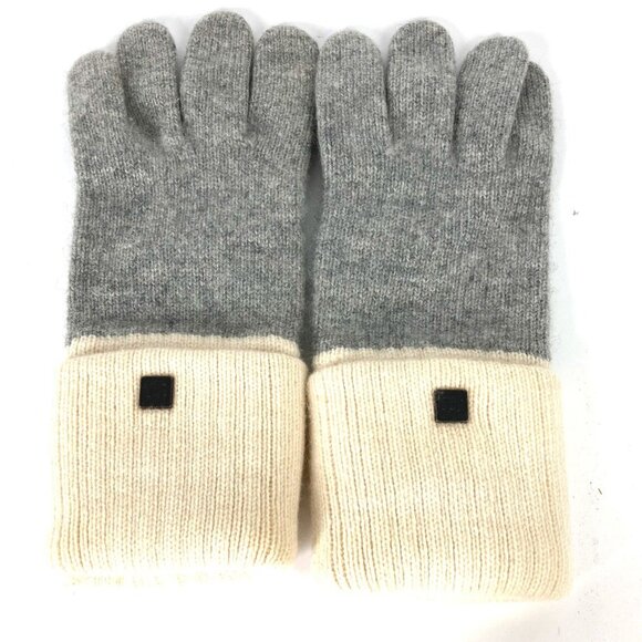 CHANEL Accessories - CHANEL Gray Love Gloves